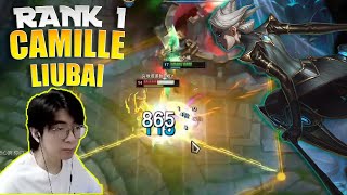 LiuBai Camille vs Darius  Rank 1 Camille LiuBai Stream [upl. by Racklin316]