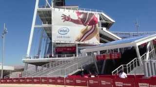 49ers Levis Stadium Team Store Fan Walk and Levis Stadium August 15 2014 [upl. by Lynnette474]