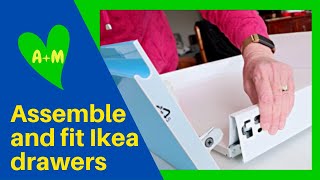 How to assemble and fit Ikea kitchen drawers [upl. by Yednil909]