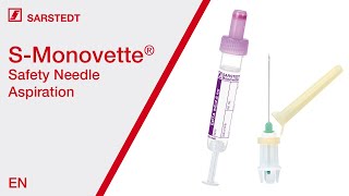 Blood collection Aspiration with the SMonovette® ISO colour code and SafetyNeedle [upl. by Ku]