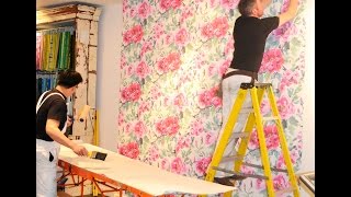 How to wallpaper your wall with Designers Guild [upl. by Hunley]