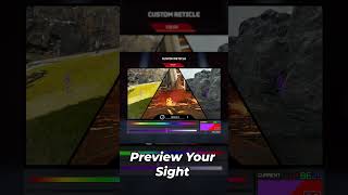 How to CUSTOMIZE your RETICLE COLOR in Apex Legends  Shorts [upl. by Samson]