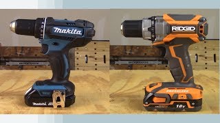 Makita Drill vs RIDGID Drill Comparison [upl. by Susette329]