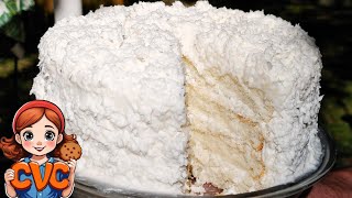 Old Fashioned Fresh Coconut Cake  Southern Classic Cake Recipe  How to Bake Tutorial [upl. by Eixid]