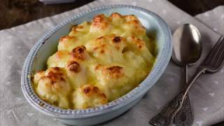 Coliflor gratinada con bechamel y queso [upl. by Ellerad]