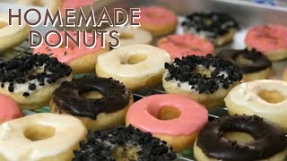 How to make HOMEMADE DONUTS  Bavarian and glazed donuts 🍩 [upl. by Reggy18]