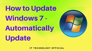 How to Update Windows 7 Automatically Update the Operating System  Automatic Updates for Windows 7 [upl. by Meingoldas]