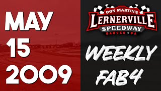 Lernerville Speedway  May 15 2009  Fab4  Highlights [upl. by Zebulon]