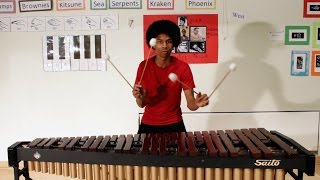 Super Mario Bros on Marimba with 4 Mallets by Aaron Grooves [upl. by Supple553]