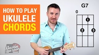 How to Play Ukulele Chords Part 1  Soprano Concert Tenor [upl. by Dennie443]