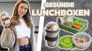 3 Gesunde Lunchboxen unter 10 Minuten  Für Schule Arbeit Uni [upl. by Ecidna]