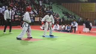 ITF Taekwondo technique fight knockout [upl. by Erdnaid]