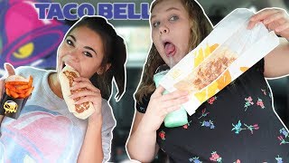 TRYING THE ENTIRE TACO BELL MENU  MUKBANG  Steph Pappas [upl. by Ailahk]