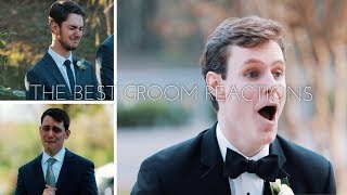 The BEST Compilation of Emotional Groom Reactions Seeing Their Brides [upl. by Lierbag]