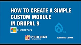 How to Create a Simple Custom Module in Drupal 9 [upl. by Jordison]