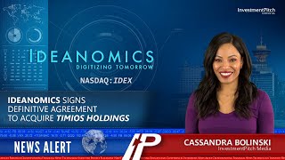 Ideanomics signs definitive agreement to acquire Timios Holdings [upl. by Tneciv]