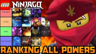 The Ultimate Ninjago Elemetal Power Tier List 🔥 Ranking Every Elemental Power [upl. by Mcafee]