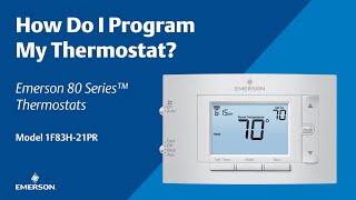 80 Series  1F83H21PR  How Do I Program My Thermostat [upl. by Nivel]