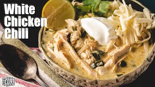 how to make Creamy White Chicken Chili recipe [upl. by Arahsak]