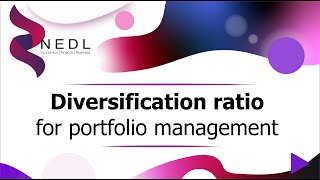 Diversification ratio for portfolio management Excel [upl. by Dyer844]