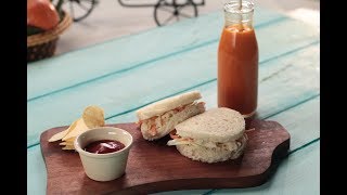 Chicken Coleslaw Sandwich  Sanjeev Kapoor Khazana [upl. by Anialam110]