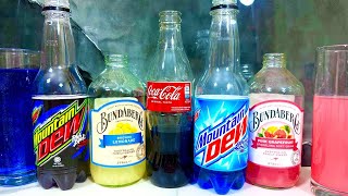 ✅️BOTTLE 🍾 MOUNTAIN DEW COCACOLA and BUNDABERG  WOW EFFECTS [upl. by Paucker]