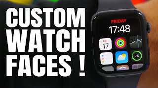 Install CUSTOM Apple Watch Faces 2022 [upl. by Nnaasil]