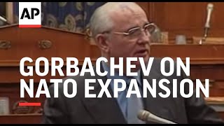 Russia  Gorbachev comments on NATO expansion [upl. by Dougald]