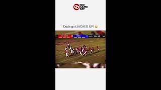 High School Punter Gets Demolished in the Backfield [upl. by Chaffin]