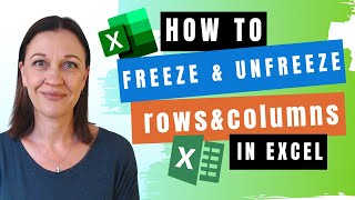 HOW TO Freeze a Row in Excel inc Freeze Multiple Rows and Columns [upl. by Debbi]