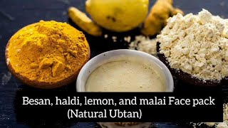 💯 effective natural homemade ubtan face pack [upl. by Remus833]