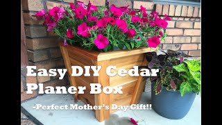 DIY Cedar Planter Box  How to Build  EASY Build [upl. by Oal650]