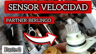 Cambiar captor sensor velocidad Peugeot partner 206 207 14 nafta parte 2 [upl. by Rekrap]