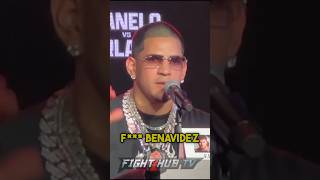 “F Benavidez” Edgar Berlanga FIRES OFF at David Benavidez during Press Conference [upl. by Dahaf]