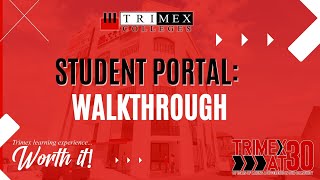 Trimex Colleges  Student Portal Guide [upl. by Ejrog]