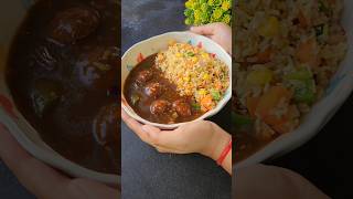 Manchurian Fried rice viralvideo recipe food streetfood cookingvlog short chines [upl. by Iinden1]