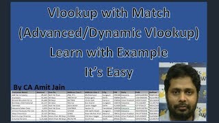 Vlookup with Match Function [upl. by Naji]