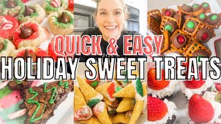 QUICK amp EASY HOLIDAY SWEET TREATS CHRISTMAS DESSERTS ON A BUDGET [upl. by Mikol325]