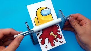 AWESOME amp COOL AMONG US ARTS amp PAPER CRAFTS TO TRY [upl. by Oigolue]