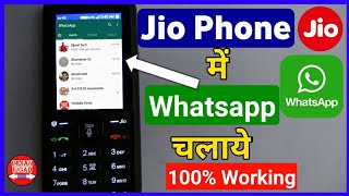 Use Whatsapp on Jio Phone with 100 working method  Jio Phone me Whatsapp Kaise Chalaye [upl. by Idnis]