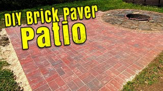 Building a DIY Brick Patio [upl. by Ronile336]