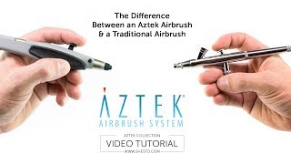 The Difference between an Aztek Airbrush amp a Traditional Airbrush [upl. by Sklar]