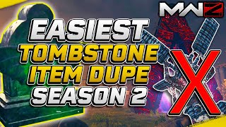 FASTER SOLO Tombstone Duplication Glitch NO SCORCHER SEASON 2 MW3 Zombies [upl. by Ecneret]