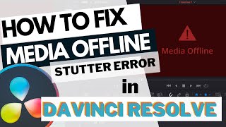 How to fix Media Offline stutter in Davinci Resolve 16  fixes Iphone and Gopro footage [upl. by Russo]