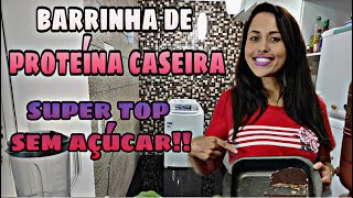 Barrinha de proteína caseira fitness super deliciosa Com apenas 3 ingredientes [upl. by Edylc925]