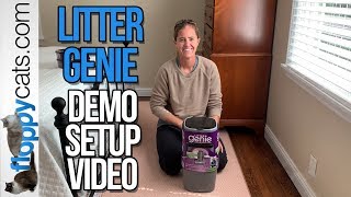 Litter Genie Demo Setup Video  How to Use Litter Genie Cat Disposal System [upl. by Shena]