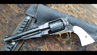 Shooting the Remington 1858 36 New Model Navy Revolver [upl. by Skip]