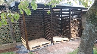 DIY gardening  Brennholzunterstand für unter 200€ [upl. by Yltsew]