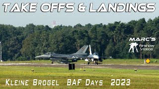 4Kᵁᴴᴰ Kleine Brogel Take offs amp Landings F16  Eurofighter F35  Tornado etc SONY PXWZ190 [upl. by Adaynek368]