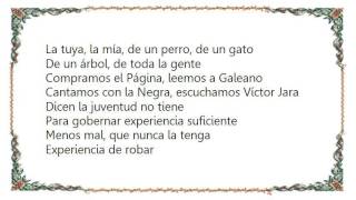 León Gieco  Los Salieris De Charly Lyrics [upl. by Airasor632]